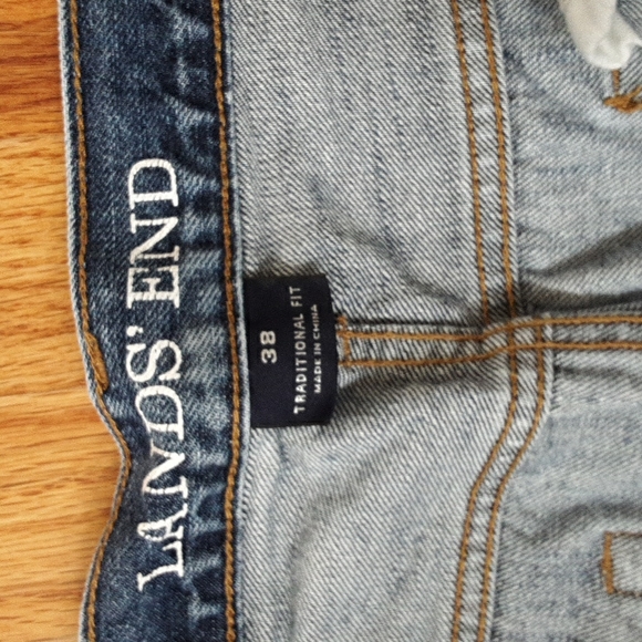 LANDS END Mens Jeans 38 Traditional Fit Very Good Condition - Picture 3 of 4